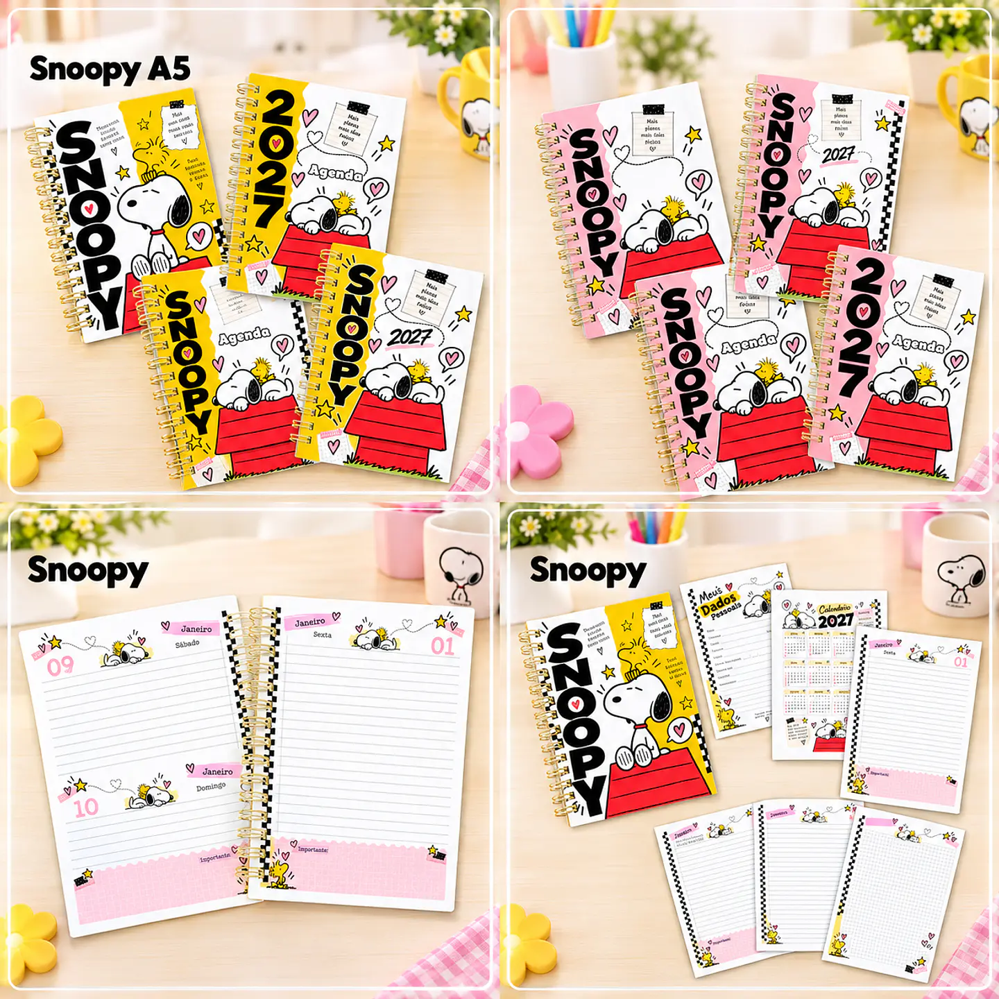 Encadernação - Coleção Snoopy A5 1