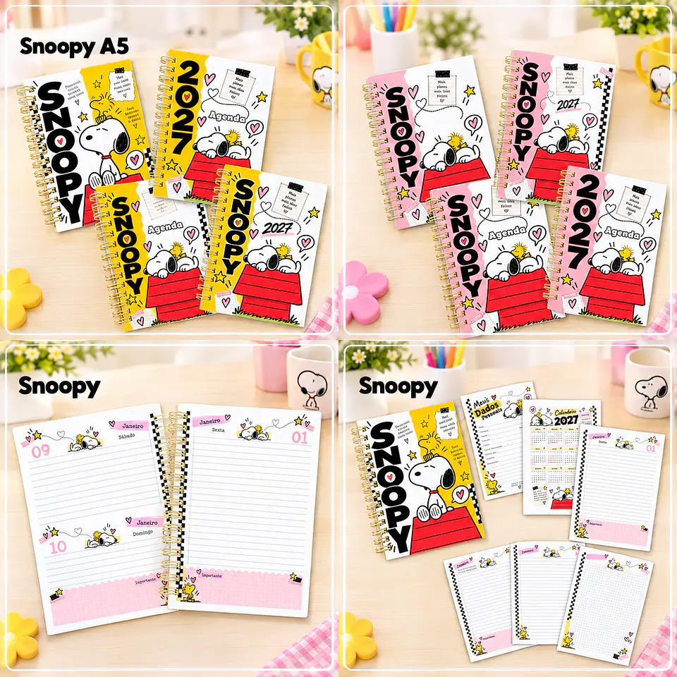 Encadernação - Coleção Snoopy A5 1