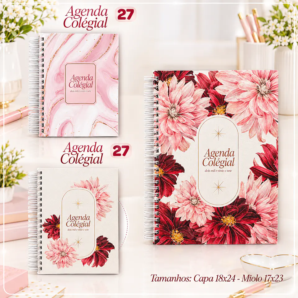 Encadernação - Agenda Colegial 27 1