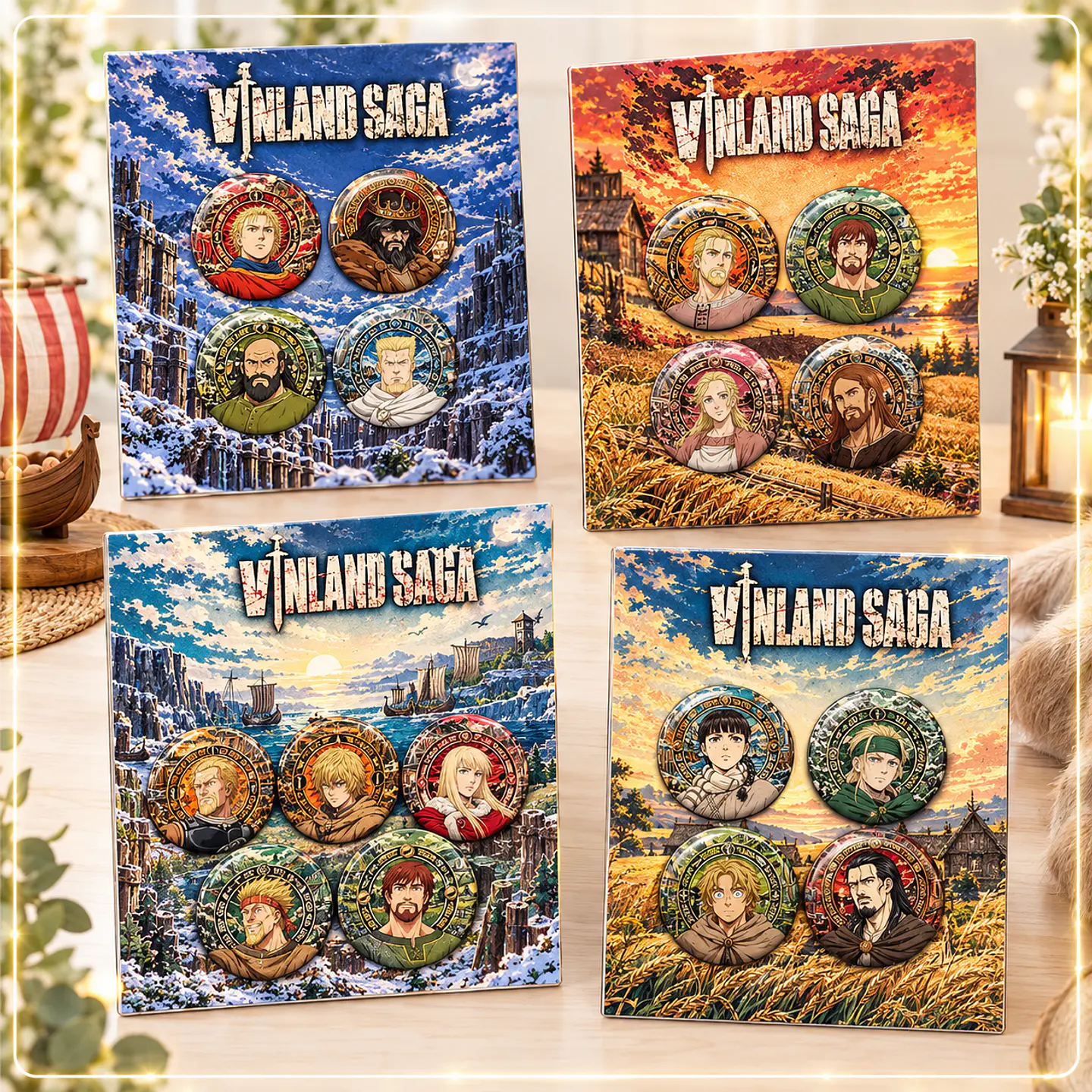 Arquivo de Corte Bottons Coleção Vinland Saga 1