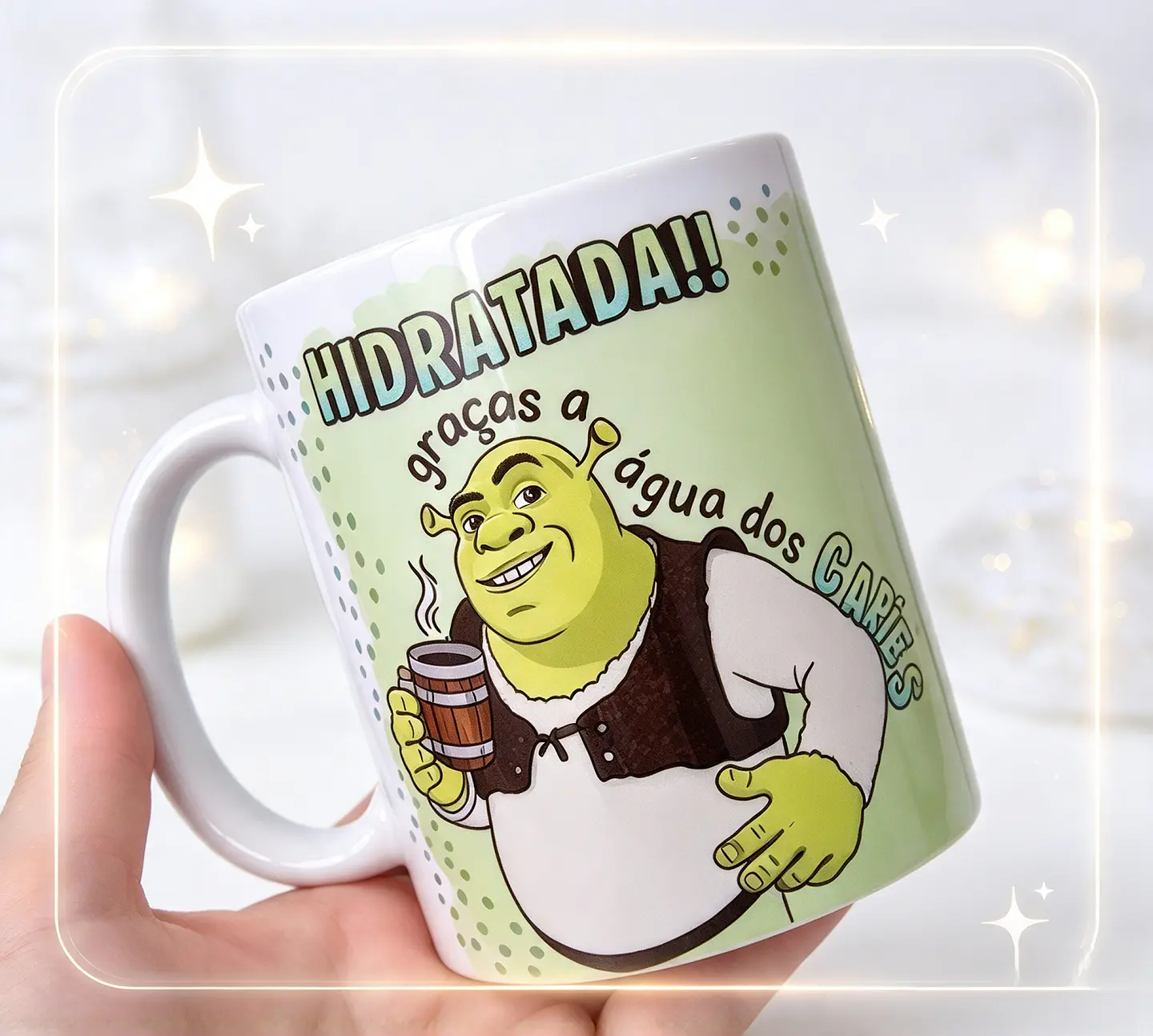 Sublimação - Caneca Hidratada Graças a Água dos Cafés 1