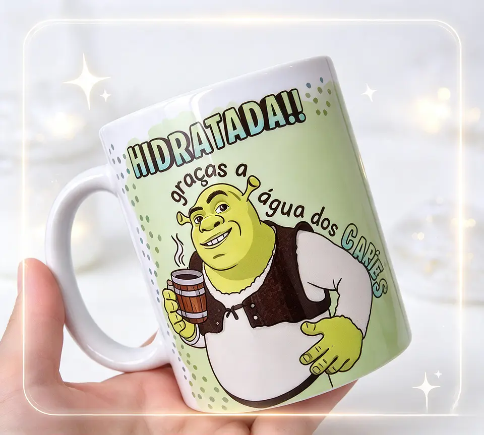 Sublimação - Caneca Hidratada Graças a Água dos Cafés 1