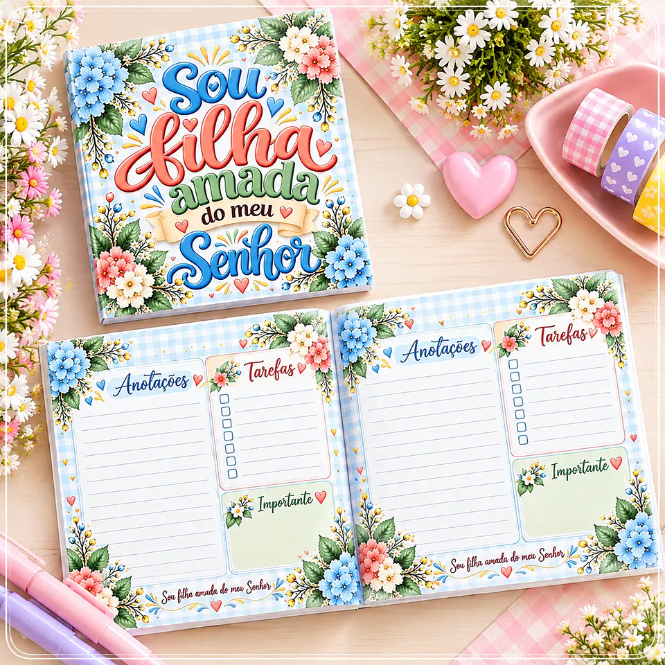 Encadernação - Coleção Caderno Sou Filha Amada 1