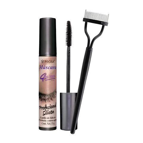 Pack Dúo Definición Absoluta: Rímel Prosa Profesional Silicon + Cepillo Separador