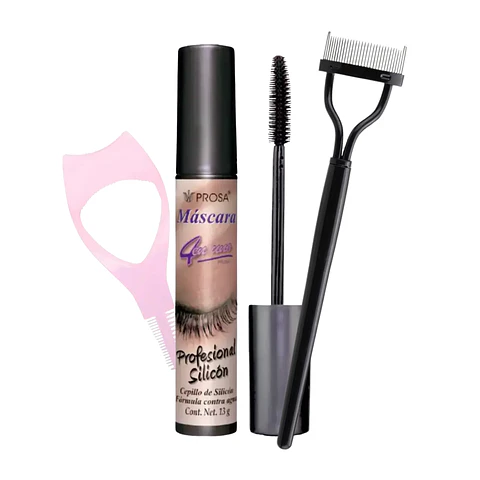 Pack Triple: Rímel Prosa Profesional Silicon + Aplicador + Separador