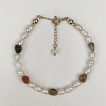 Pulsera perlas y piedras 