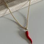 Collar cornicello rosso 
