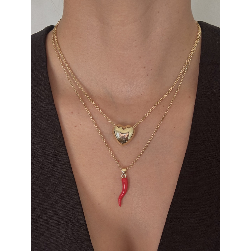 Collar Corazón Puffed