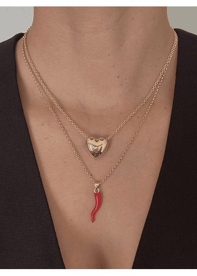 Collar Corazón Puffed