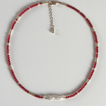 Choker Coral + Perla 