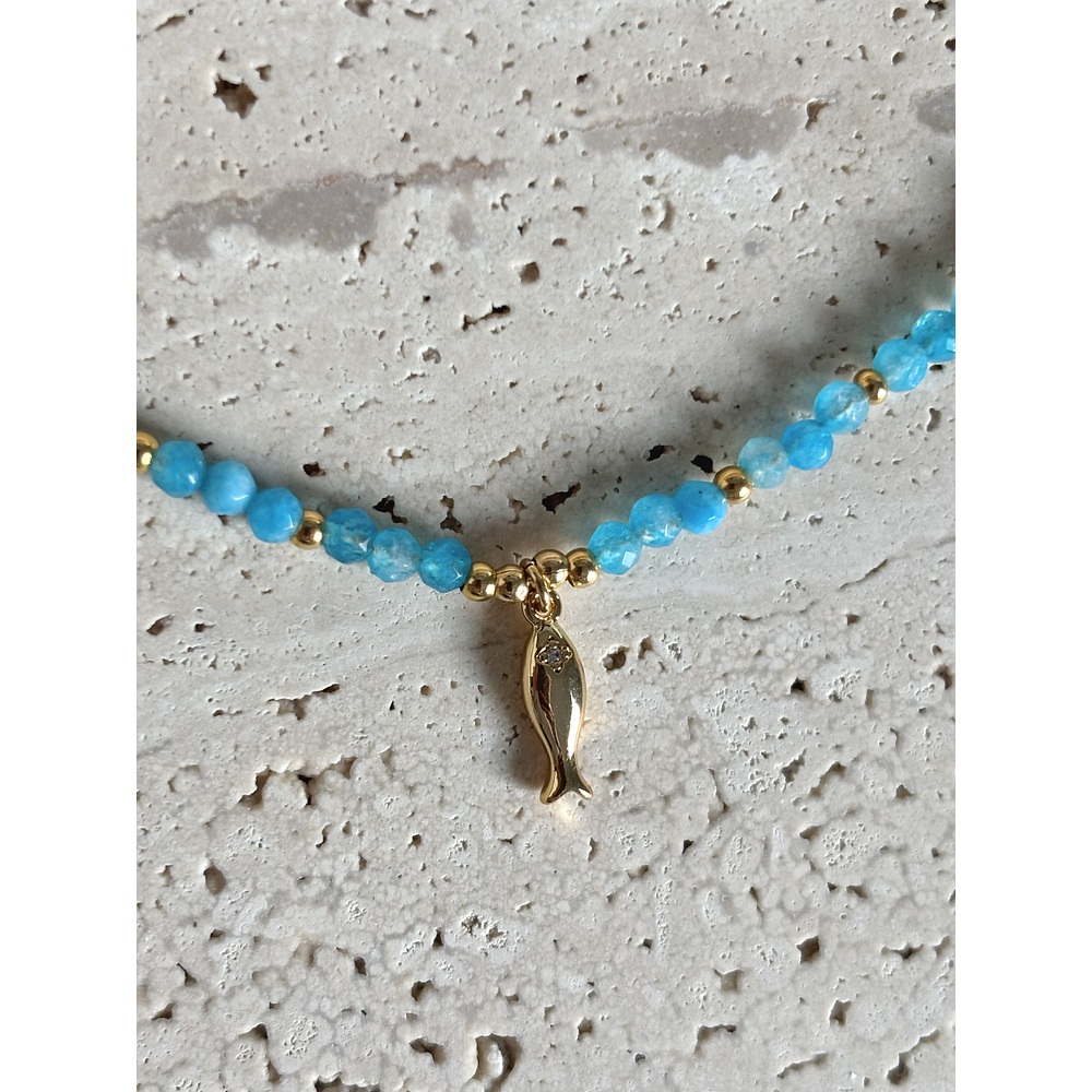 Collar Turquesa + Pez