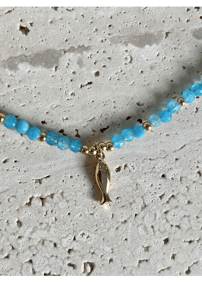 Collar Turquesa + Pez