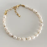 Pulsera perlas de río 