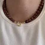 Collar Flor Sakura Jade 2 en 1 
