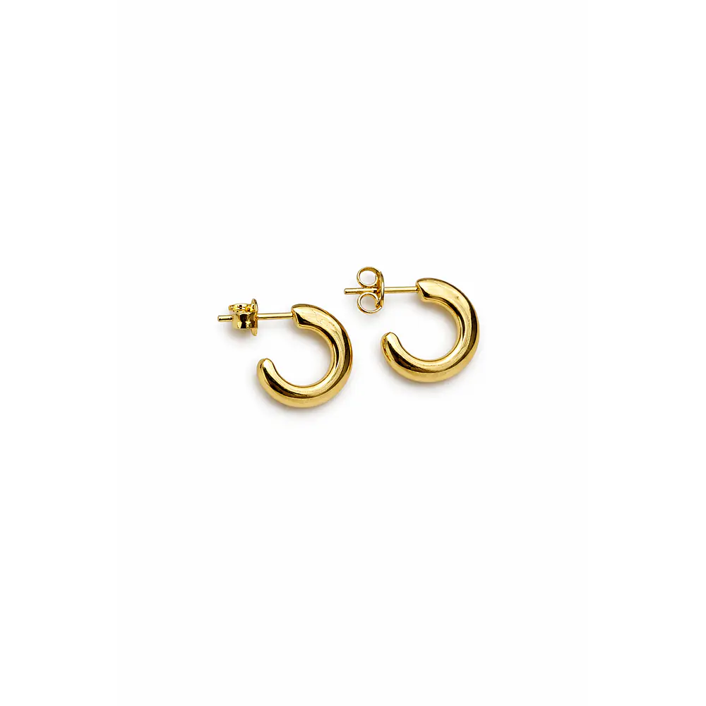 Classic Mini Hoops Enchape Oro