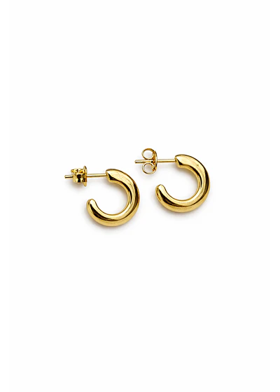 Classic Mini Hoops Enchape Oro