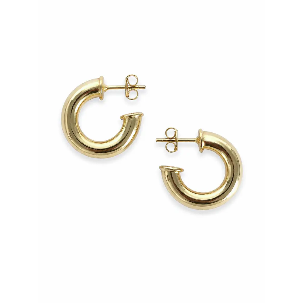 Classic Hoops 20mm Enchape Oro