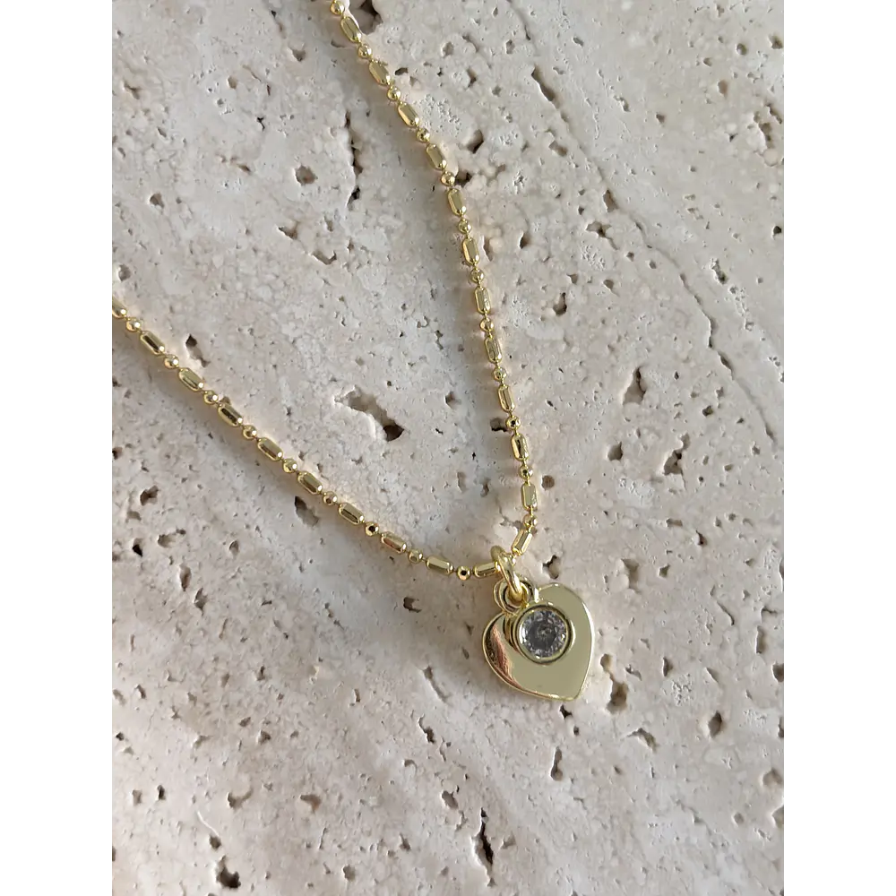 Collar Corazón + Punto de luz 