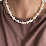 Collar mix de perlas de río