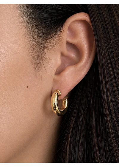 Classic Hoops 20mm Enchape Oro