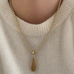 Collar Esferitas y Jade