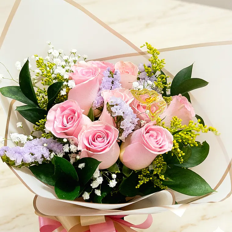 Bouquet Rosas Rosadas 2