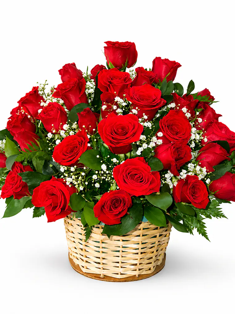 Caja con Rosas Rojas 1