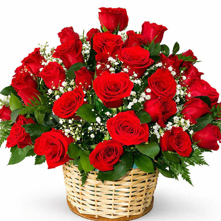 Caja con Rosas Rojas 1