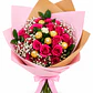Bouquet Rosas Moradas y Chocolates Ferrero - Miniatura 1