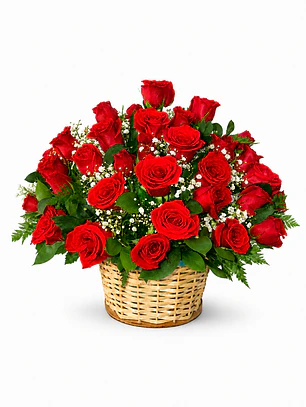 Caja con Rosas Rojas