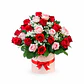 Caja con Rosas Rojas y Rosadas - Miniatura 1