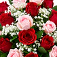 Caja con Rosas Rojas y Rosadas - Miniatura 2