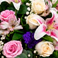 Caja con Rosas y Lirios Rosados - Miniatura 2