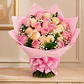 Bouquet Rosas Crema y Rosadas - Miniatura 1