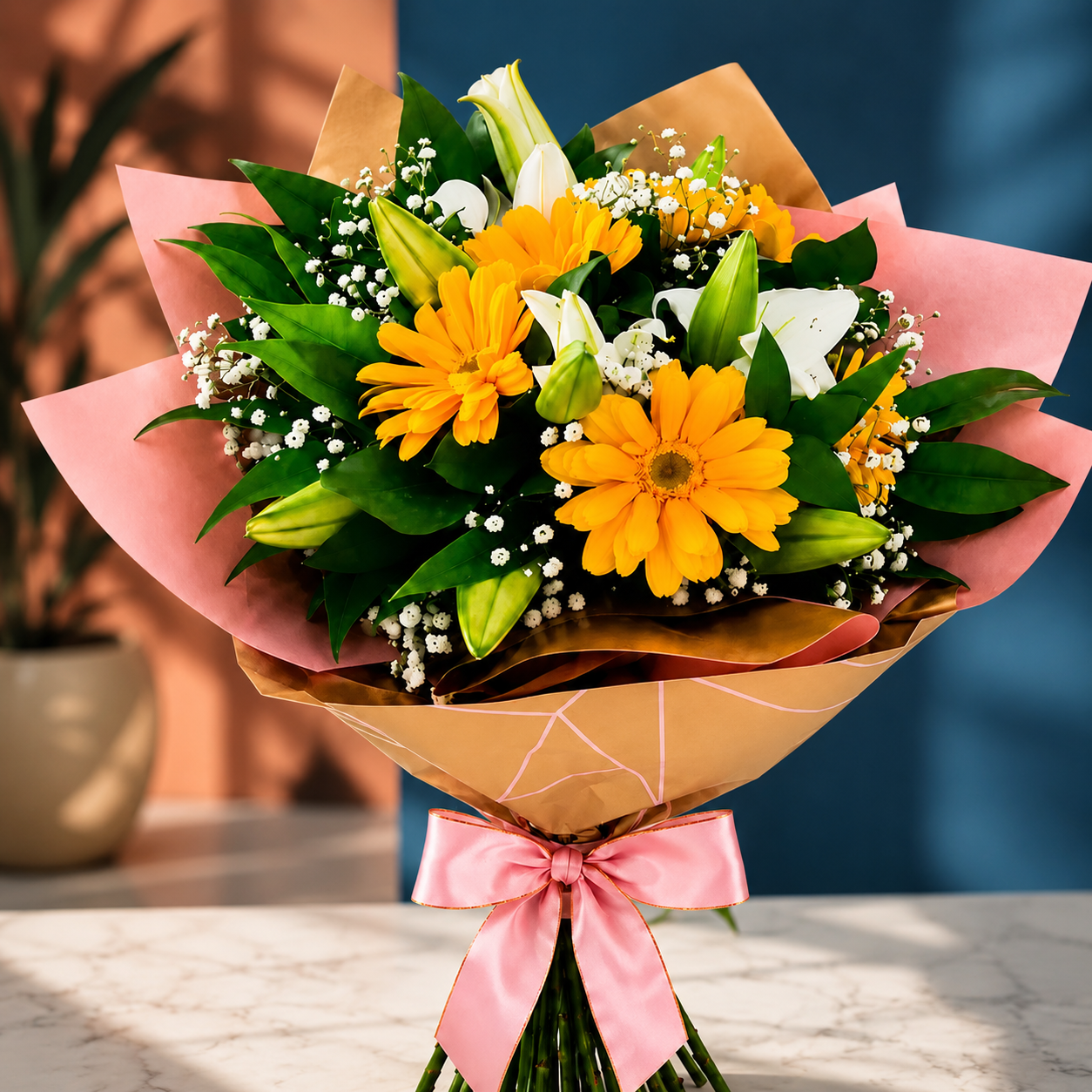 Bouquet Gerberas Amarillas 1