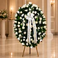 Pedestal Fúnebre Rosas Blancas - Miniatura 1