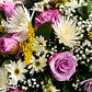 Corona Fúnebre Rosas Moradas - Miniatura 2