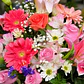 Caja con Rosas, Gerberas y Lirios Rosados - Miniatura 2