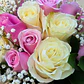 Bouquet Rosas Crema y Rosadas - Miniatura 2