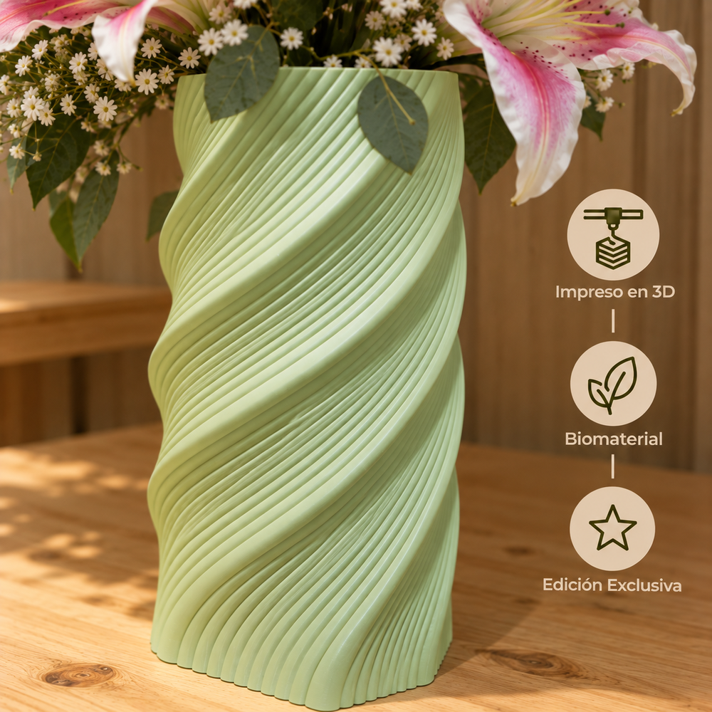 Florero Verde con Lirios - Edición Exclusiva 2