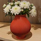 Florero Terracota Rojizo con Chirosas - Edición Exclusiva - Miniatura 1