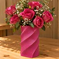 Florero Fucsia con Rosas - Edición Exclusiva - thumbnail 1