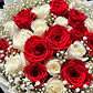 Bouquet Rosas Rojas y Blancas - Miniatura 2