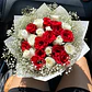 Bouquet Rosas Rojas y Blancas - Miniatura 1