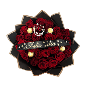 Ramo Buchón 25 Rosas Rojas | Despacho Hoy mismo en Santiago