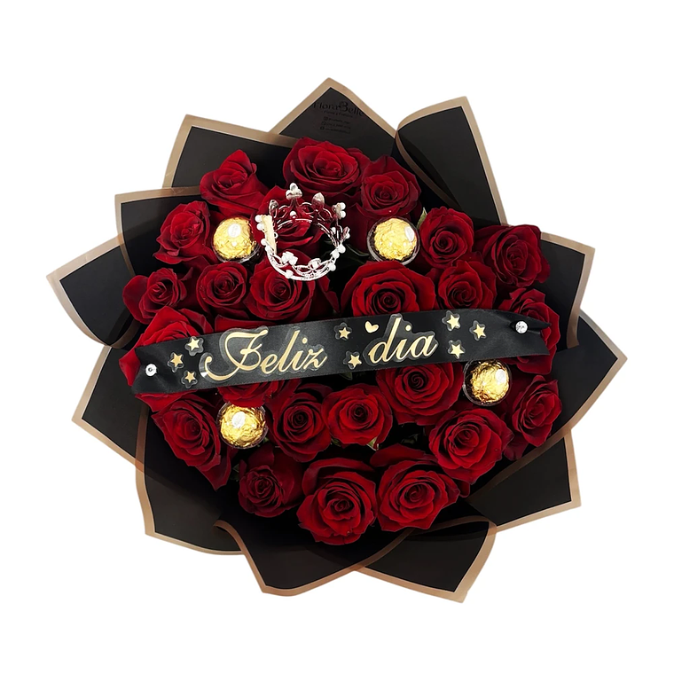 Ramo Buchón 25 Rosas Rojas | Despacho Hoy mismo en Santiago 2