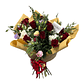 Ramo Premium de Rosas Rojas y Blancas con Envoltorio Dorado | Florabelle - Miniatura 1