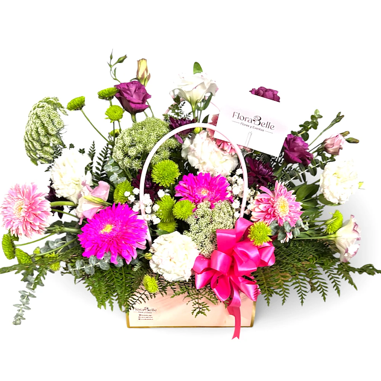 Cartera Floral Mixta de Rosas, Gerberas y Claveles con Despacho Hoy - Florabelle 2