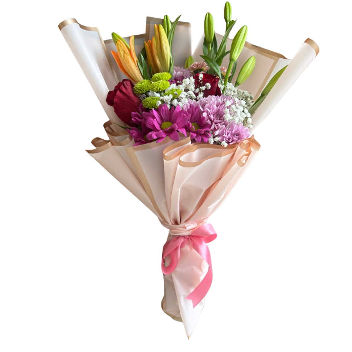 Ramo Floral Mixto con Liliums y Rosas | Envío en Santiago 1