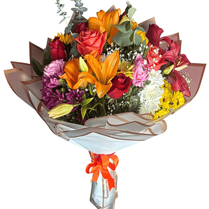 Ramo Floral Mixto con Liliums y Rosas